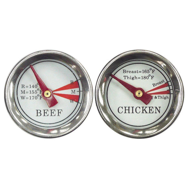 Mr. Bar-B-Q 40146Y Meat Grilling Thermometers, Stainless Steel
