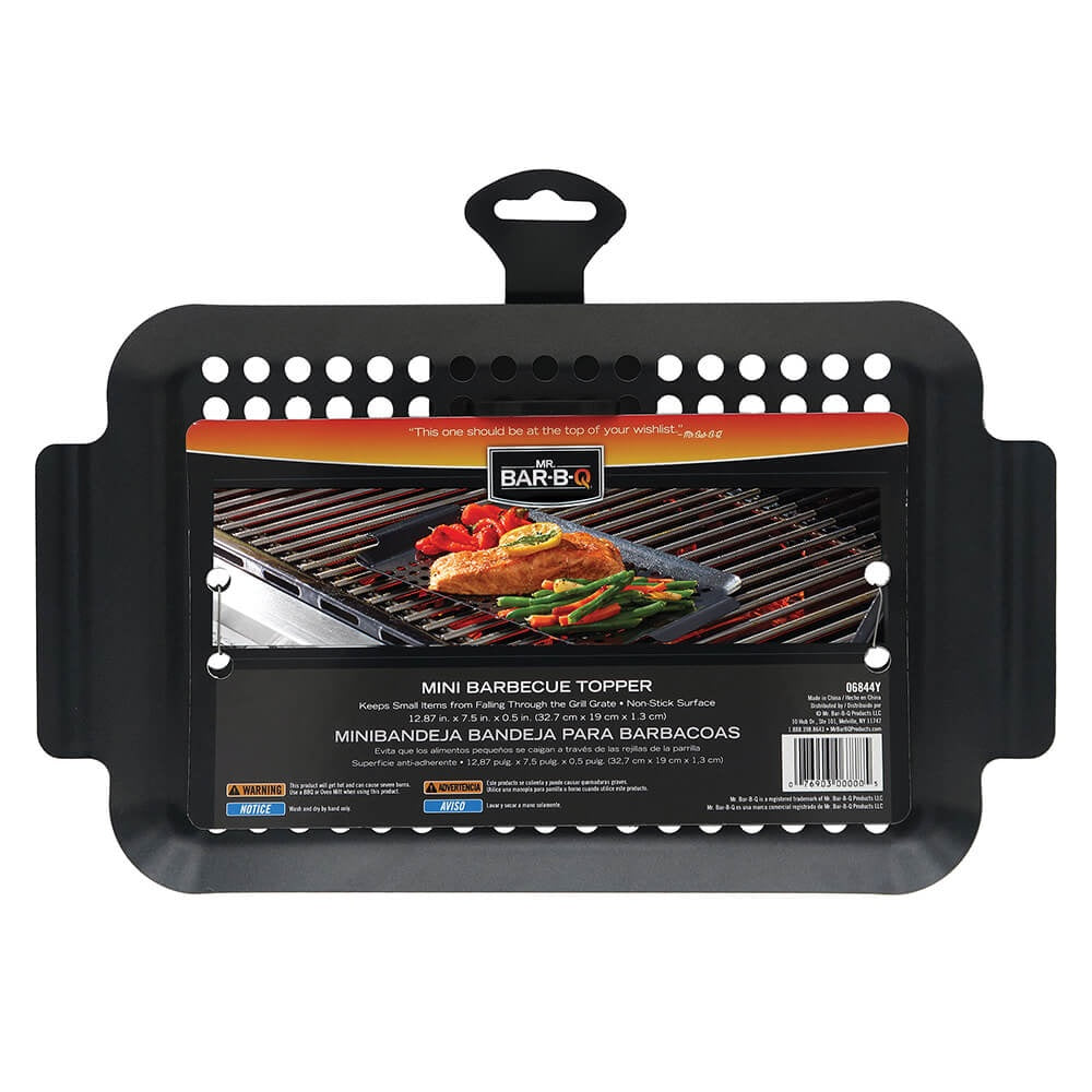 Mr. Bar-B-Q 06844Y Non-Stick Gourmet Mini Barbecue Topper, 7 Inch x 11 Inch