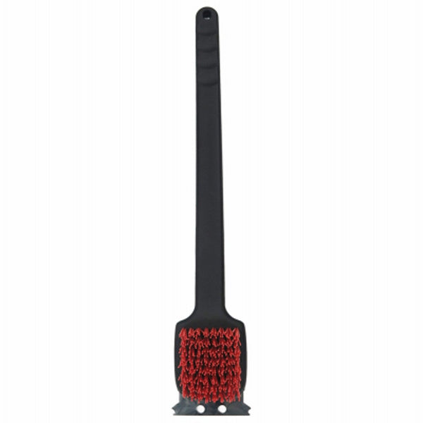 Mr. Bar-B-Q 06230Y Plastic Brush With Red Nylon Bristles, 18 Inch