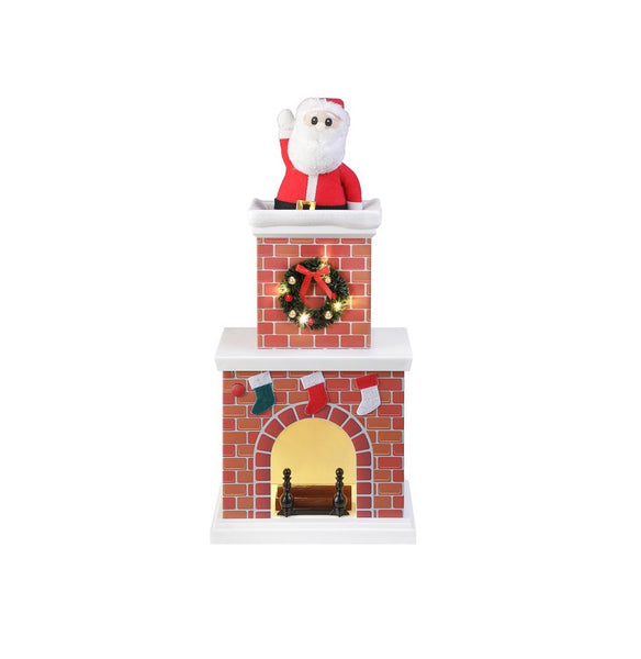 Mr. Christmas 23351 Animated Santas Chimney, 18 inches