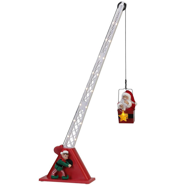 Mr. Christmas 24192 Animated Christmas Santa's Crane, 44 Inch