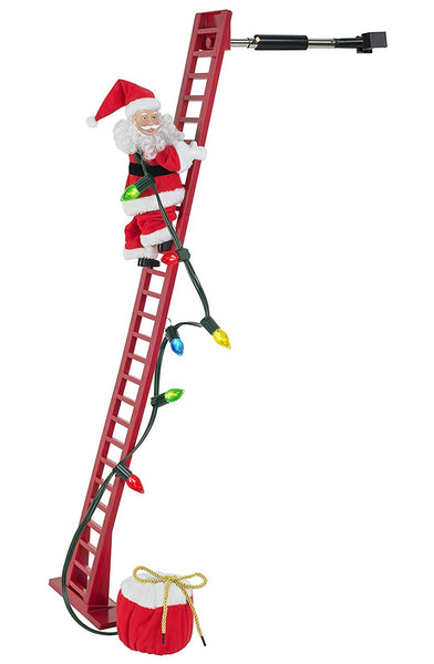 Mr. Christmas 36883 Christmas Super Climbing Santa Holiday Decor, Red