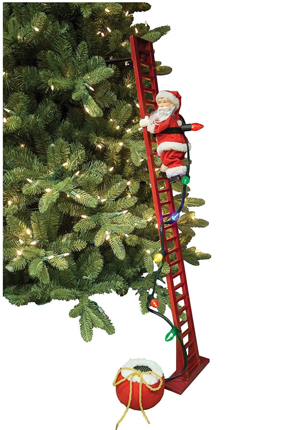 Mr. Christmas 36883 Christmas Super Climbing Santa Holiday Decor, Red