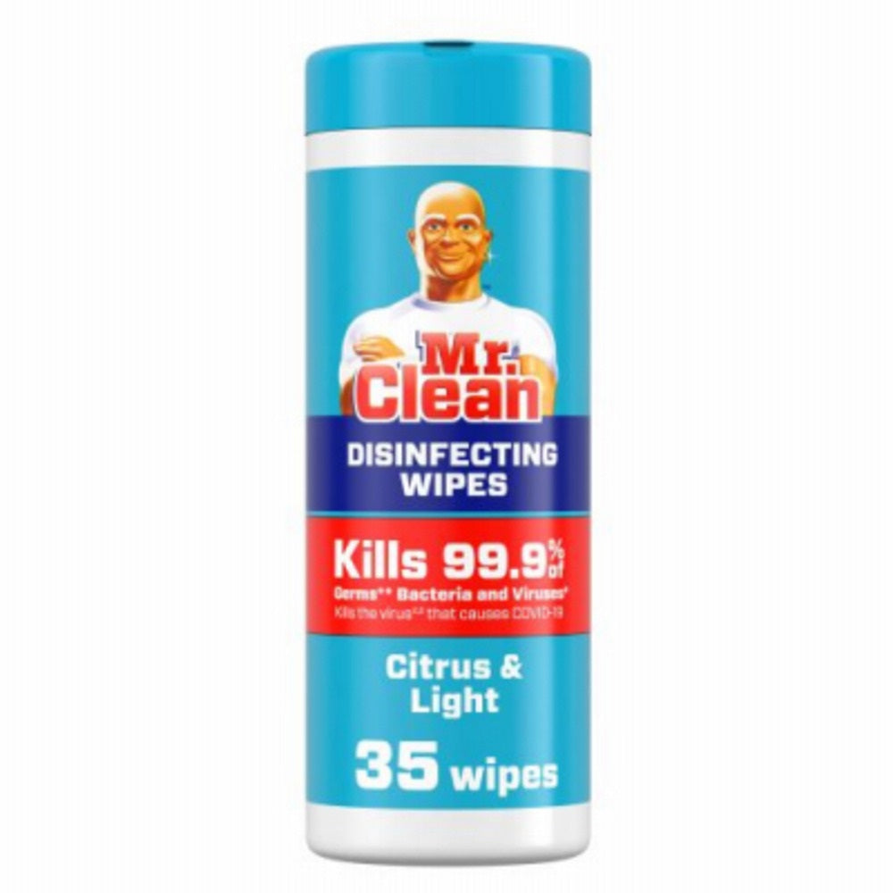 Mr Clean 66258 Disinfecting Wipes, Citrus Scent, 35 Count