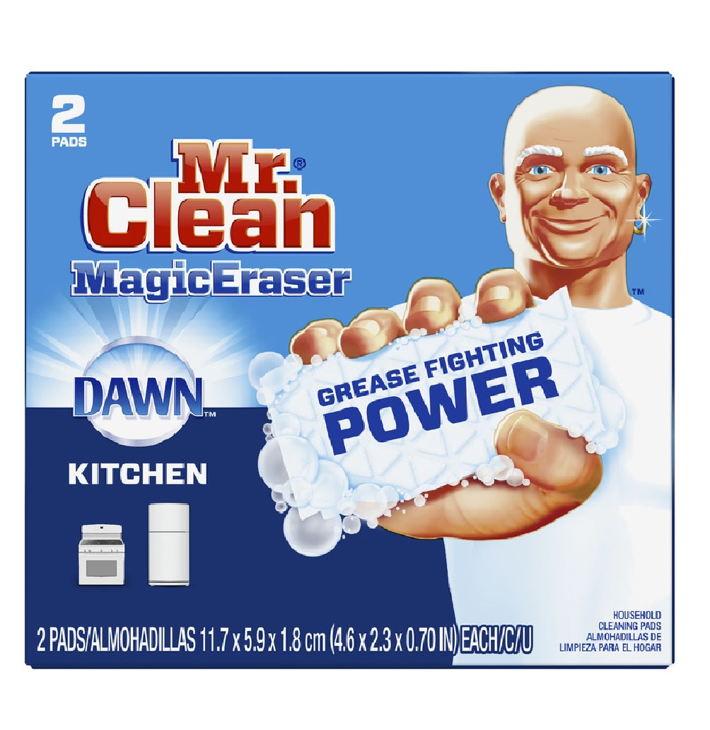 Mr. Clean 51097 Magic Eraser Kitchen Sponge Scrubber, White