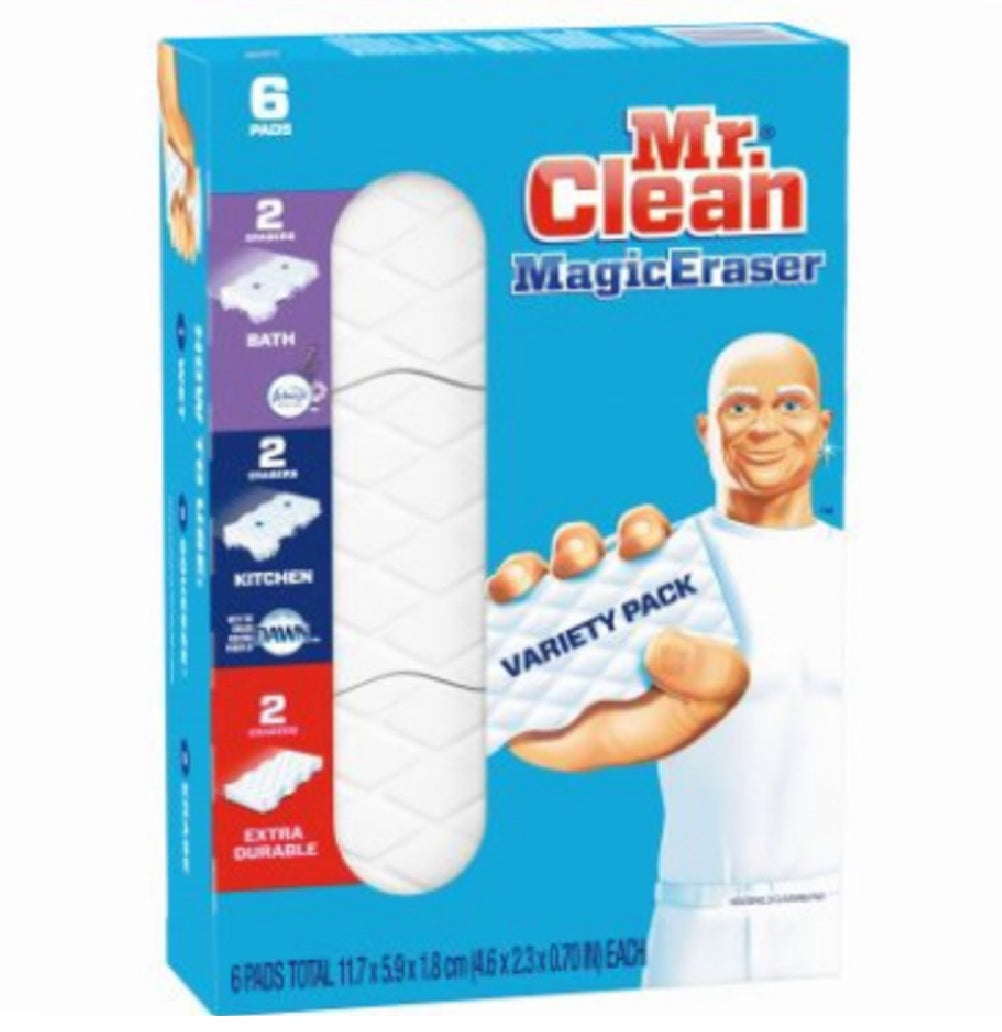 Mr. Clean 69523 Mixed Magic Erasers, 6 Pack