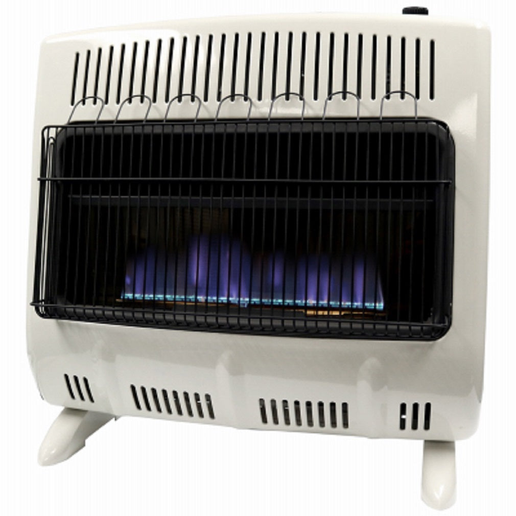 Mr Heater F299330 Blue Flame Dual Fuel Vent Free Heater with Thermostat, White