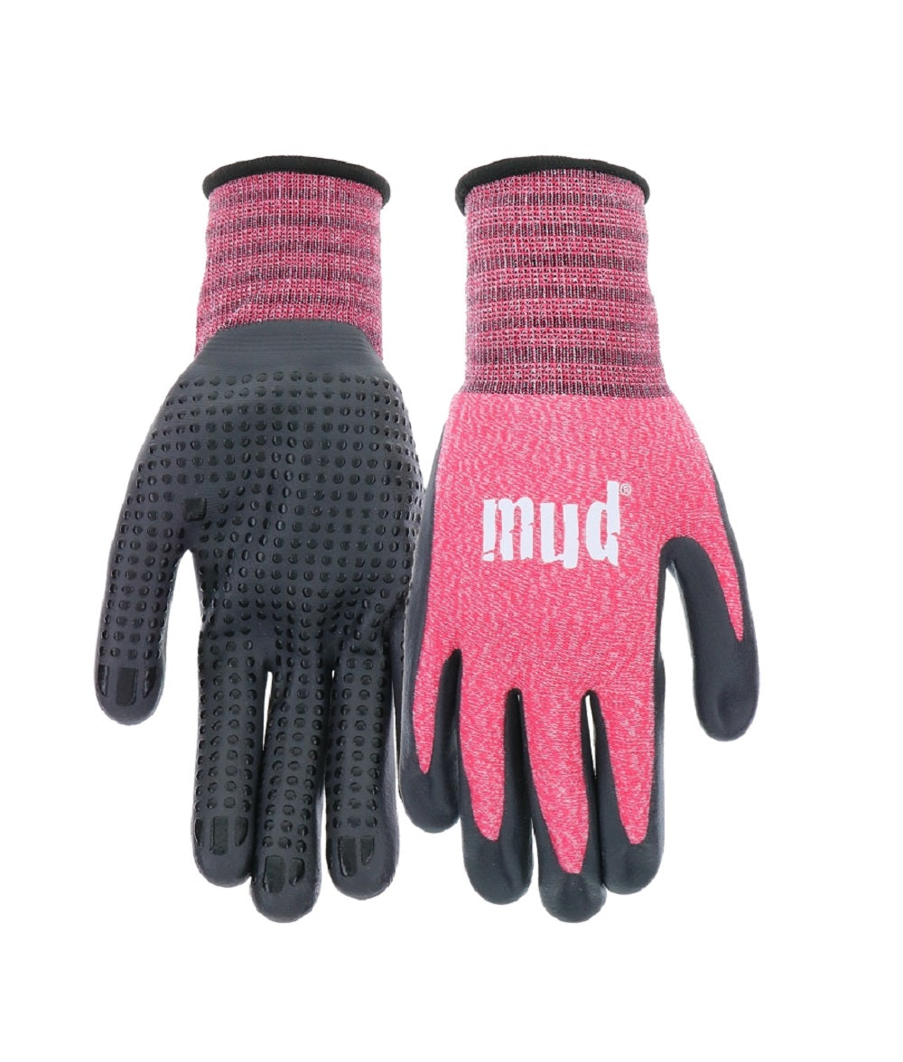 Mud MD31011W-WSM Women's Coated Gloves, Watermelon
