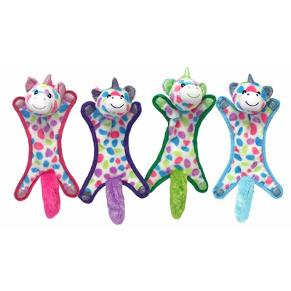 Multipet 43270 Ball Head Unicorn Dog Toy, 15 Inch
