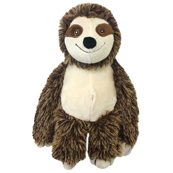 Multipet 37410 Bark Buddy Sloth Plush Dog Toy, 10 Inch