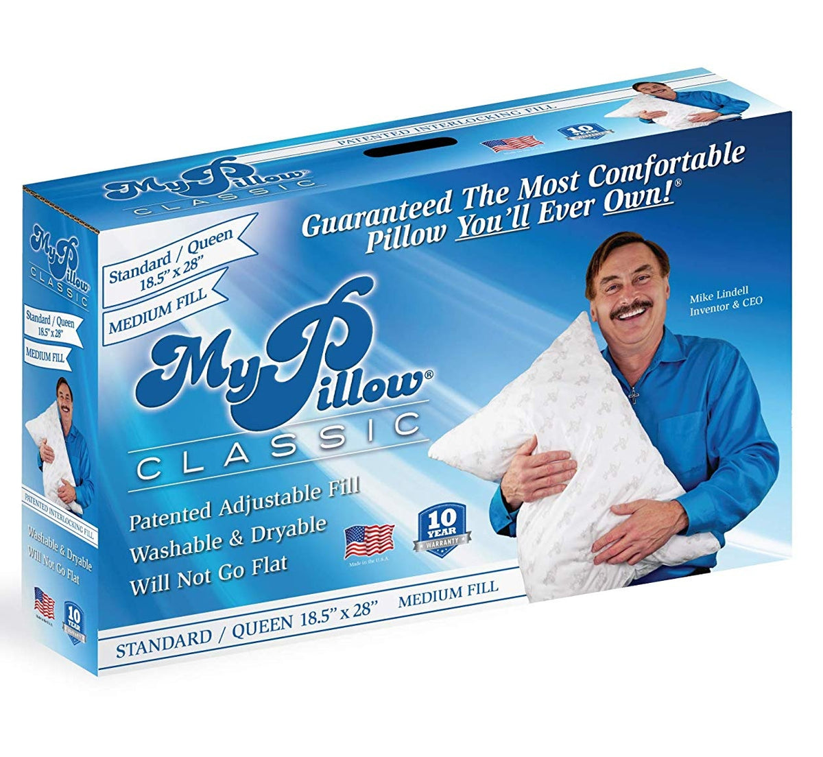 My Pillow MP-QN-MF As Seen On TV Classic Standard/Queen Medium Fill Bed Pillow