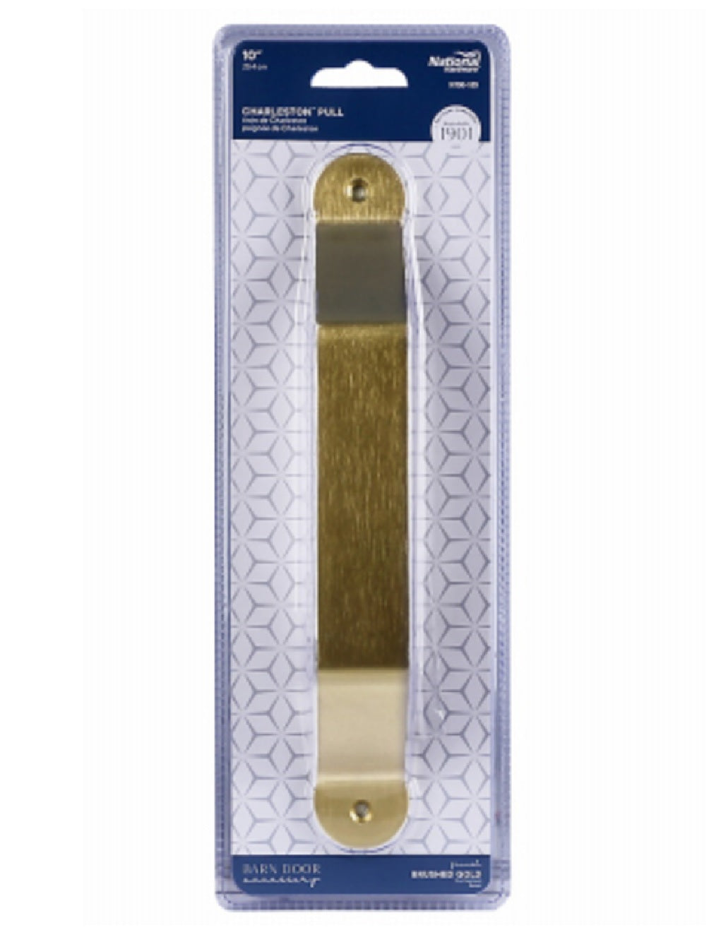 National Hardware N700-109 Charleston Pull, Brushed Gold