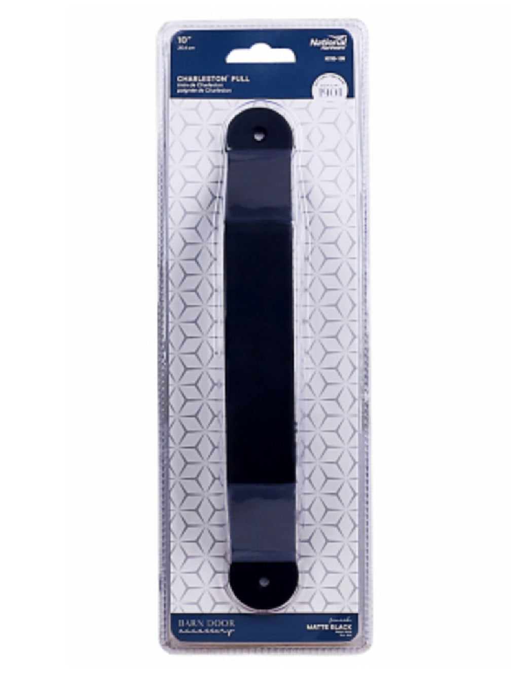National Hardware N700-108 Charleston Pull, Matte Black