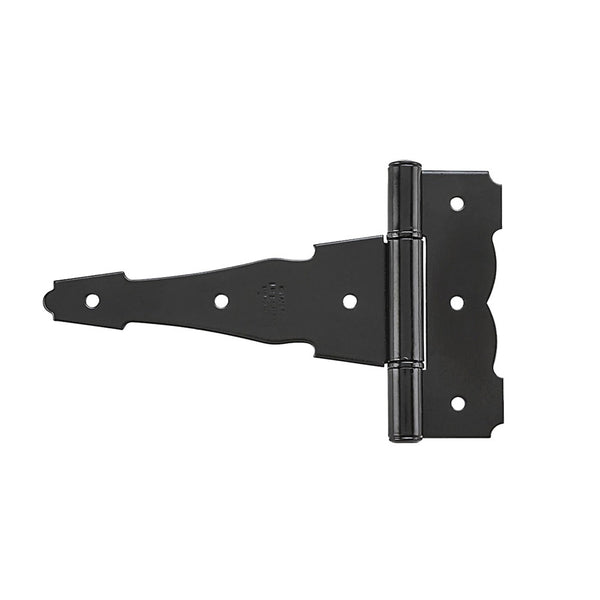 National Hardware N109-042 (SPB841) Ornamental/Reversible T Hinges, Black, 6"