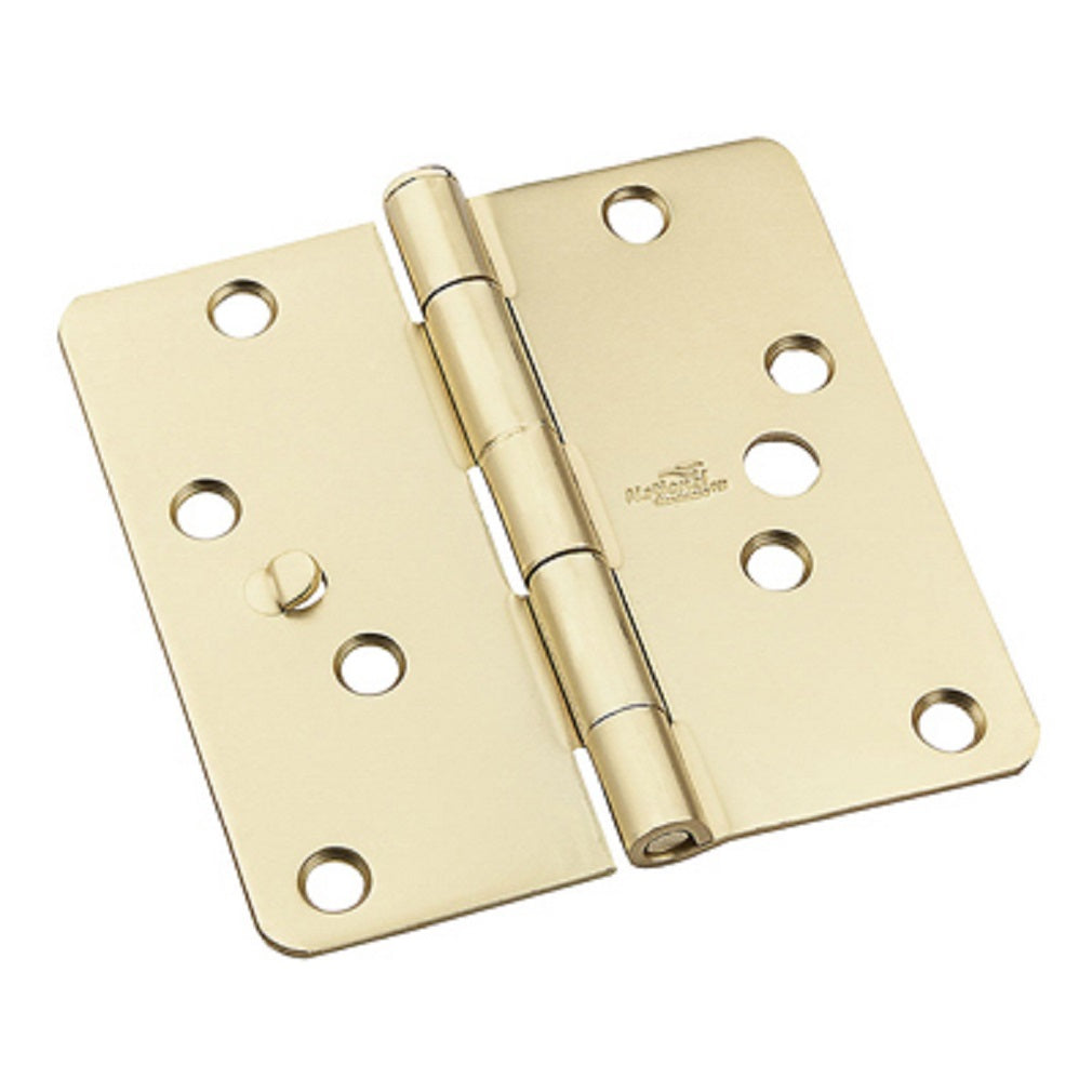 National Hardware N830-417 Security Hinge, Satin Brass, 4 Inch