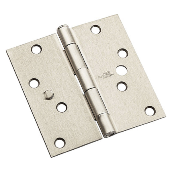 National Hardware N830-404 Security Hinge, Satin Nickel, 4 Inch