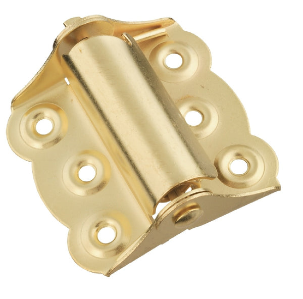 National Hardware N236-034 Spring Hinge, Bright Brass, Steel