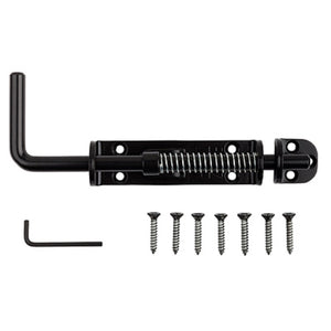 National Hardware N109-214 Spring Loaded Heavy Duty Sliding Bolt, Black