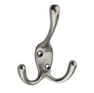 National Hardware N337-208 Triple Robe Hook, Satin Nickel