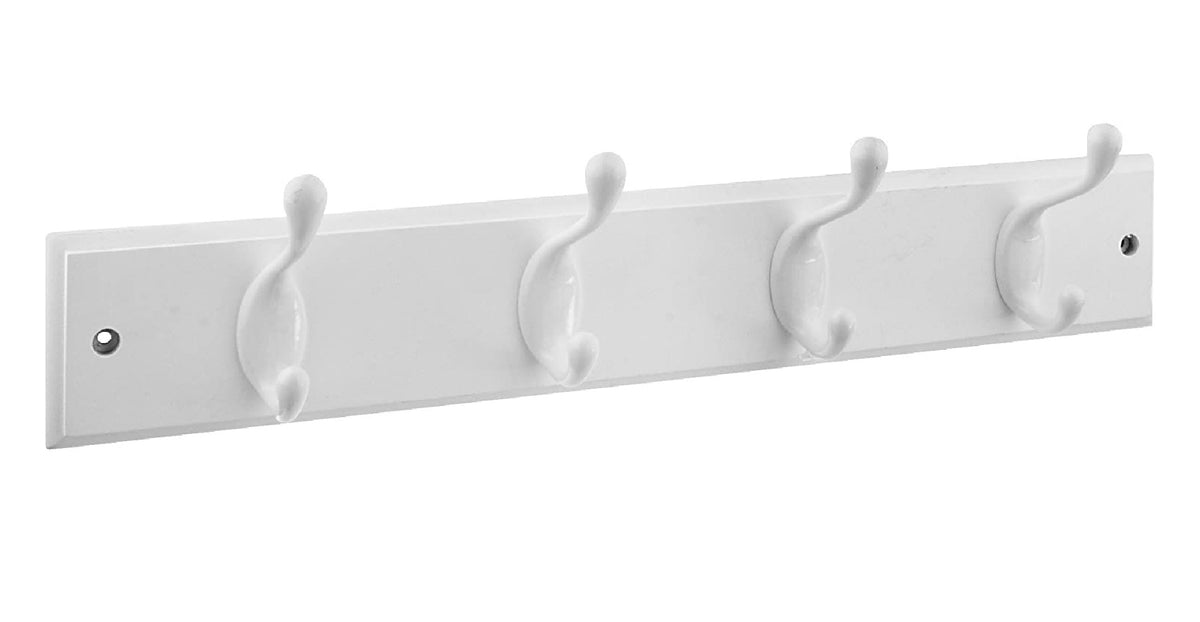 National Hardware S813-014 Hook Rail, White