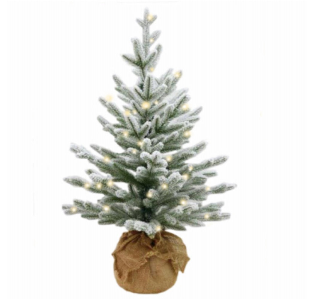 National Tree PECAF1-306-25-B Christmas Snowy Cambridge Fir Artificial Tree