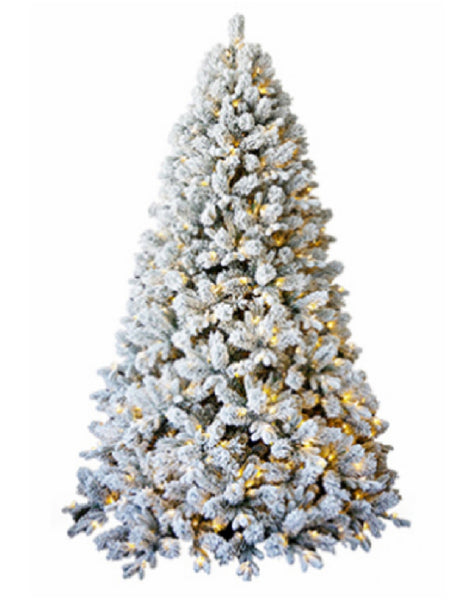 National Tree PESE2-307P-75 Christmas Feel Real Snowy Artificial Tree