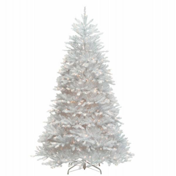 National Tree TDUWH-70LO Dunhill Fir Hinged Artificial Christmas Tree, 7 Feet