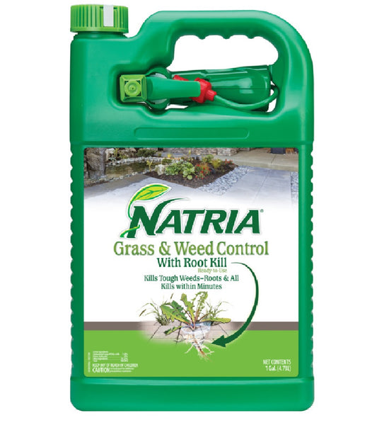 Natria 707201A RTU Liquid Grass & Weed Killer, 1 Gallon
