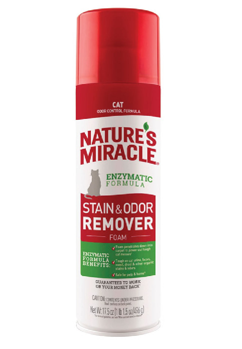 Natrue's Miracle P-68341 Cat Odor & Stain Remover, 17.5 Oucne
