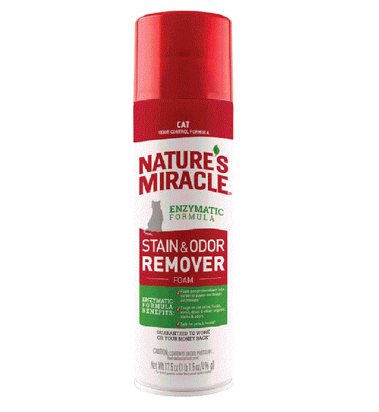 Natrue's Miracle P-98132 Cat Odor & Stain Remover, 17.5 Ounce
