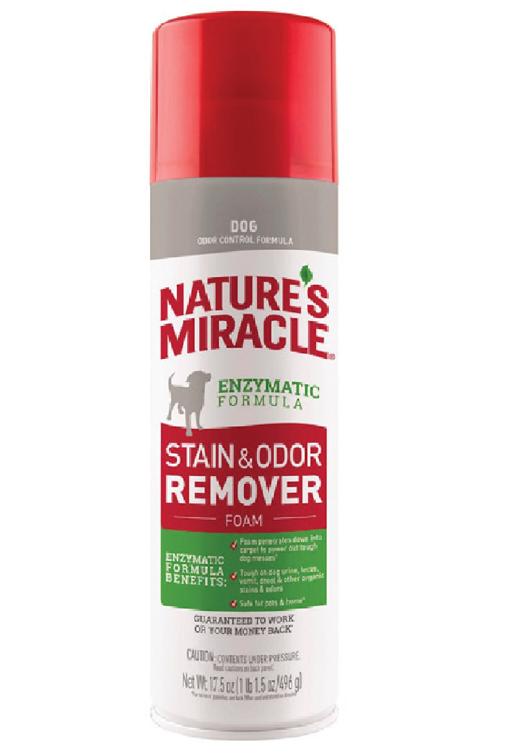 Natrue's Miracle P-68340 Dog Odor & Stain Remover, 17.5 Oucne