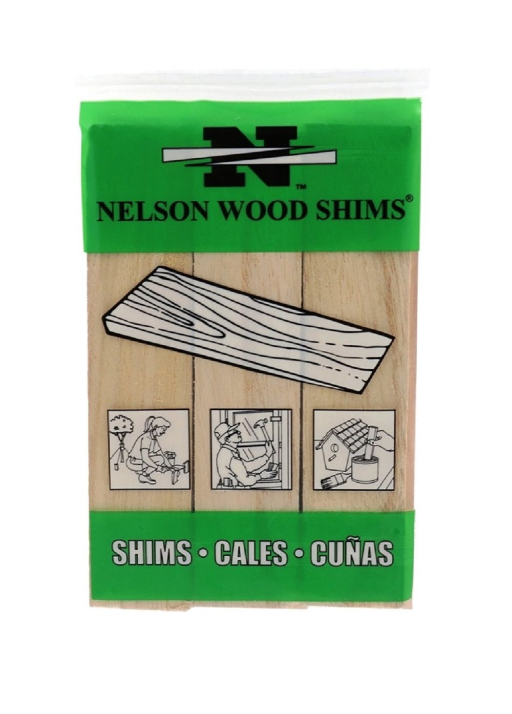 Nelson Wood Shims PSH6/9-72/56 Pine Wood Shim, 6 in – Toolbox Supply