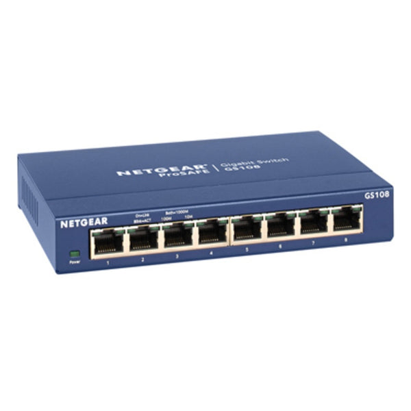 Netgear GS108-400NAS ProSafe 8-Port Gigabit Ethernet Unmanaged Switch