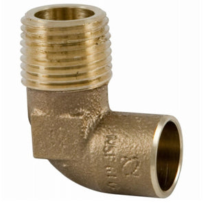 Nibco BF0190LC 90 Degree Copper Drop Elbow, 1/2 Inch