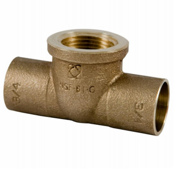 Nibco BF0290T Female Pipe Thread Tee, 3/4 Inch