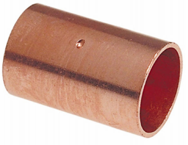 Nibco W00720D Copper Coupling with Stop, 1/2 Inch