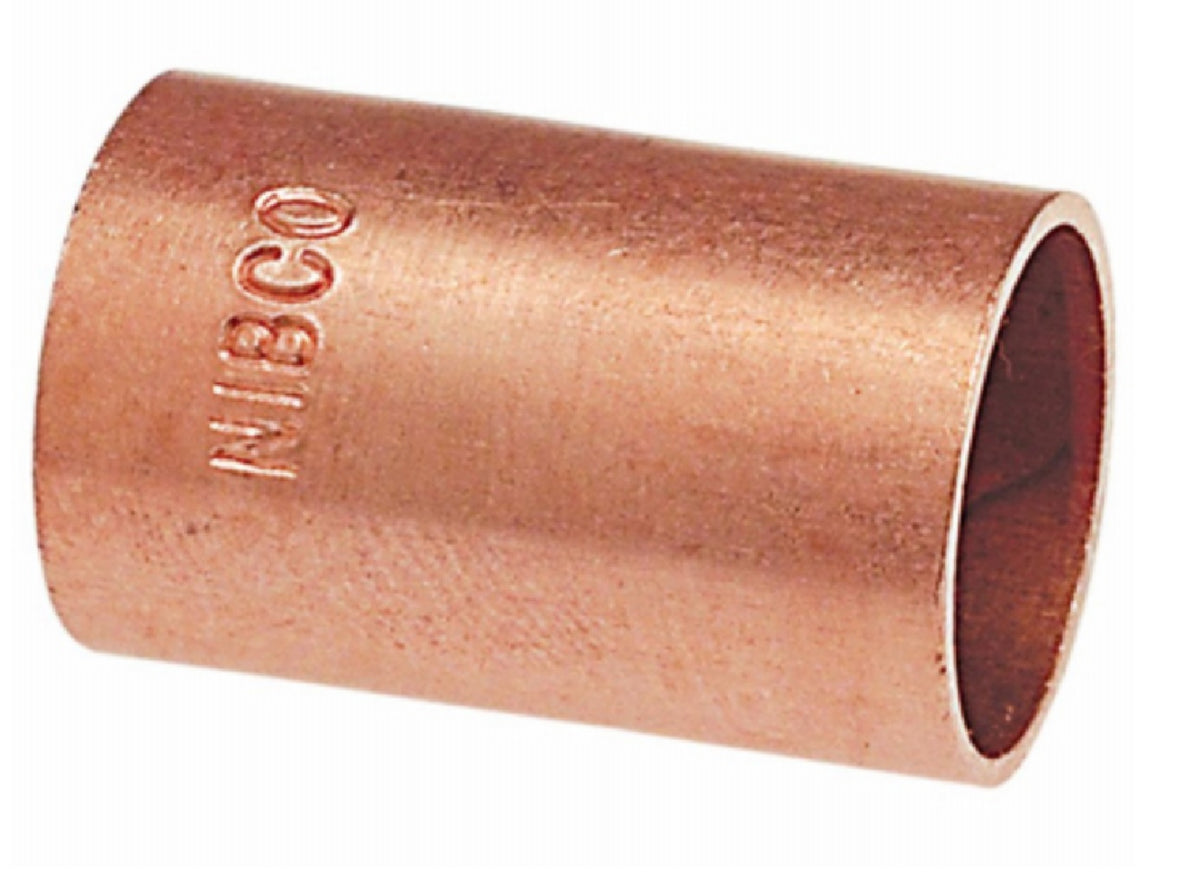 Nibco W00980D Copper Coupling without Stop, 1 Inch