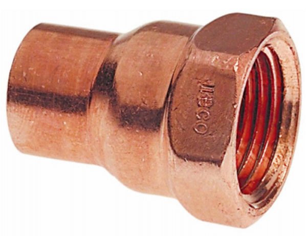 Nibco W01080D Copper Female Adapter, 3/4 Inch x 1 Inch