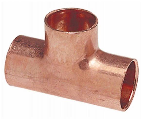 Nibco W01700D Copper Tee, 3/4 Inch x 1/2 Inch x 3/4 Inch