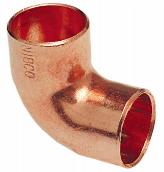 Nibco W01440D 90-Degree Copper Elbow, 3/8 Inch