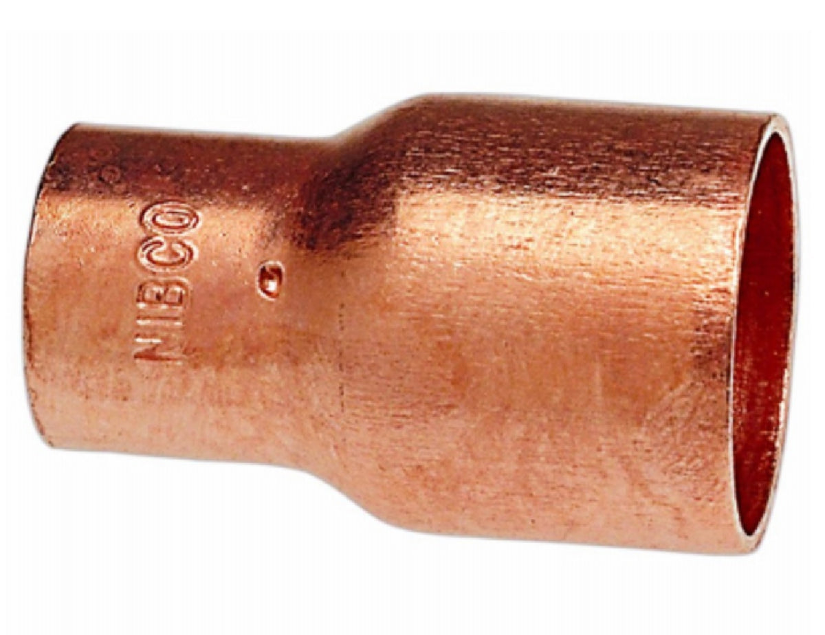 Nibco W00730D Reducing Coupling, 1/2 Inch x3/8 Inch