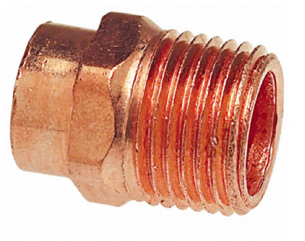 Nibco W01180D Wrot Copper Male Adapter, 3/8 Inch