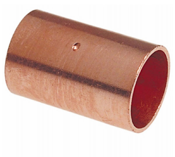 Nibco W00720J Copper Coupling with Roll Stop, 1/2 Inch