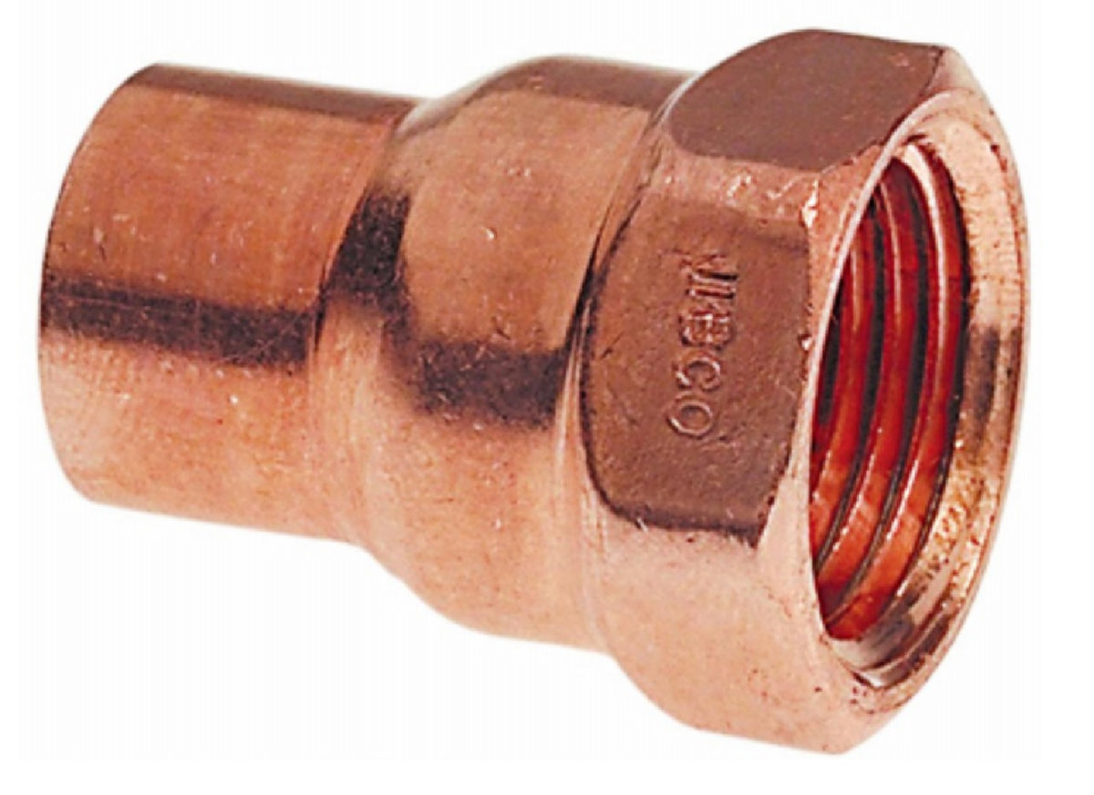 Nibco W01110T Copper Female Adapter, 1 Inch x 3/4 Inch