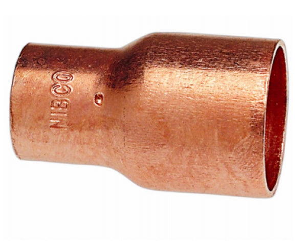 Nibco W00800T Copper Reducing Coupling, 1 Inch x 1/2 Inch