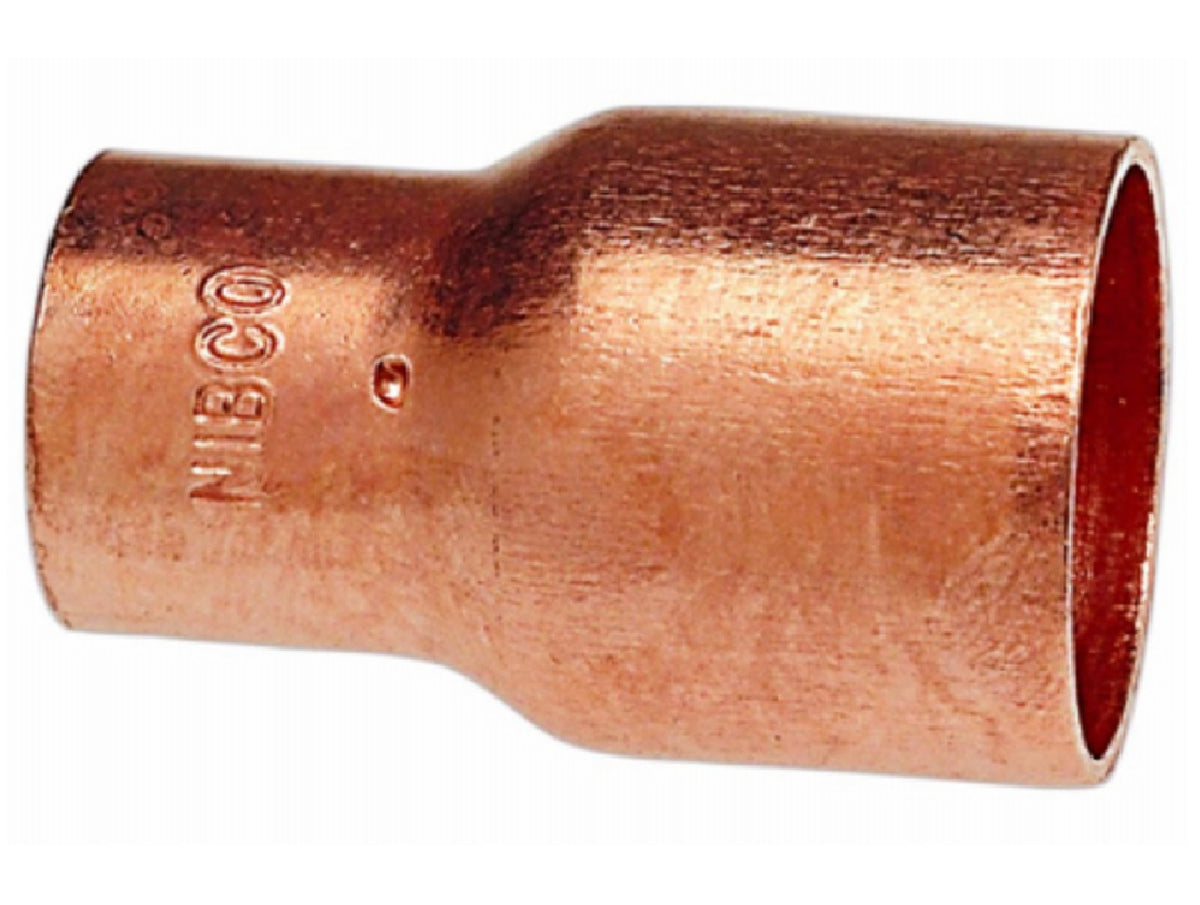 Nibco W00837T Copper Reducing Coupling, 1-1/4 Inch x 1 Inch