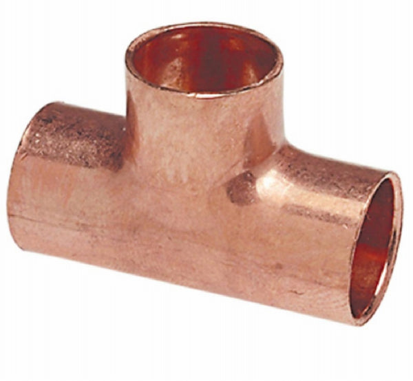 Nibco W01753T Copper Reducing Tee, 1 Inch x 3/4 Inch x 1 Inch