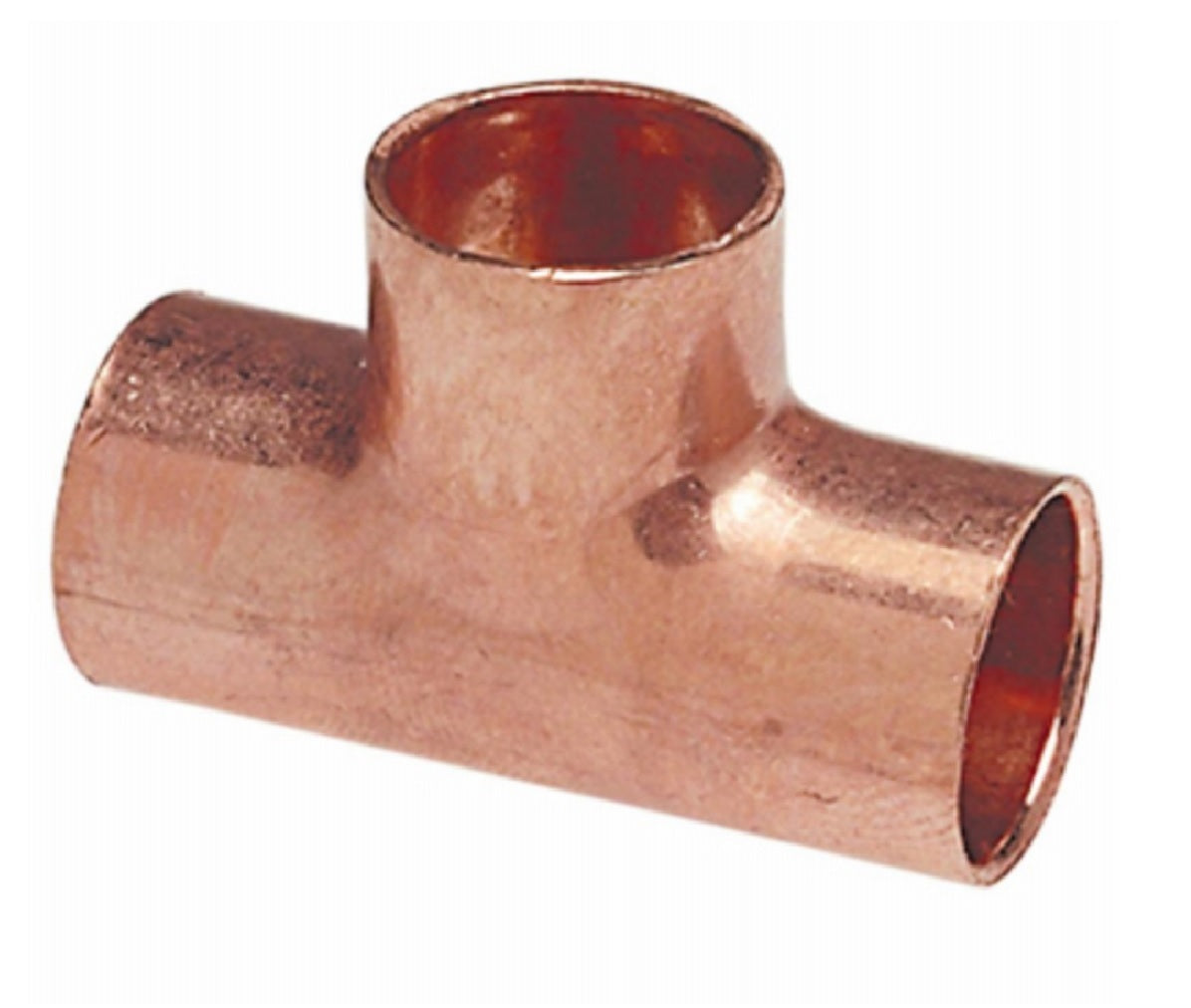 Nibco W01730T Copper Tee, 1 Inch x 1 Inch x 3/4 Inch