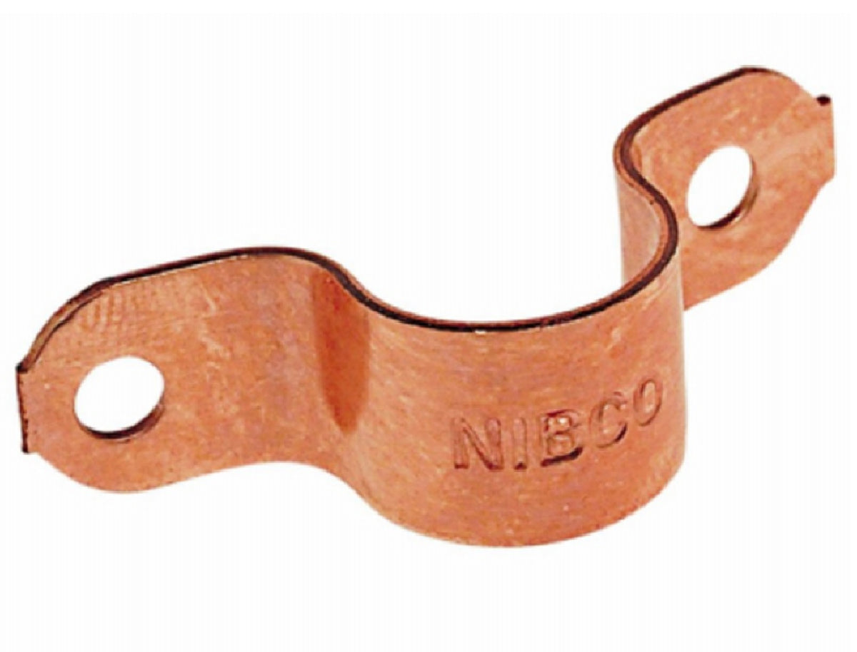Nibco W02040T Copper Tube Strap with Two-Hole, 1 Inch