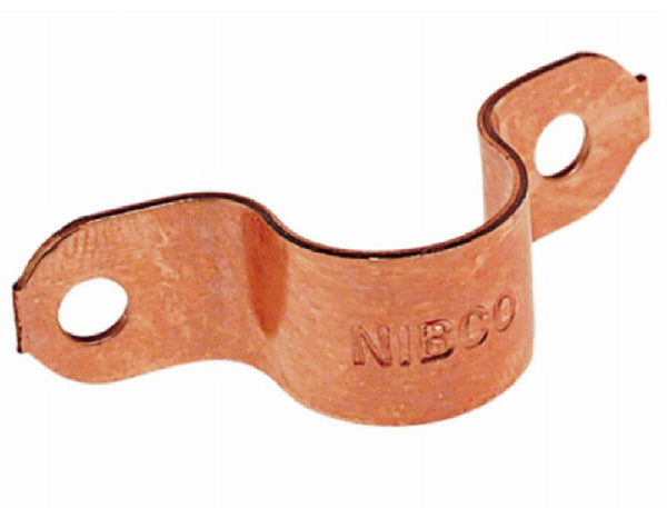 Nibco W02040T Copper Tube Strap with Two-Hole, 1 Inch